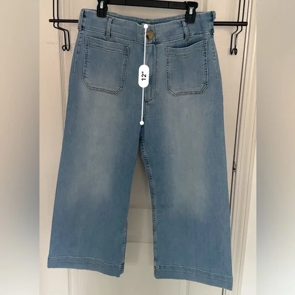 Maeve The Curvy Colette Crop Wide-Leg Jeans size 32p - Picture 5 of 11